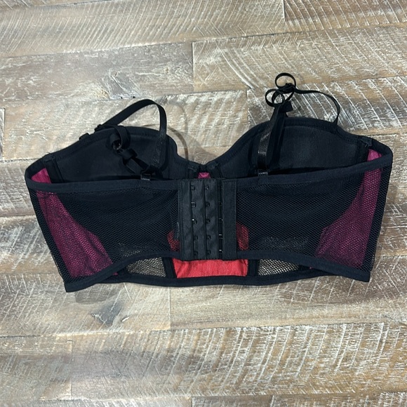 Balanced Tech Neon Color Block Corset Active Style Mesh Bra Medium NWOT - Picture 4 of 6